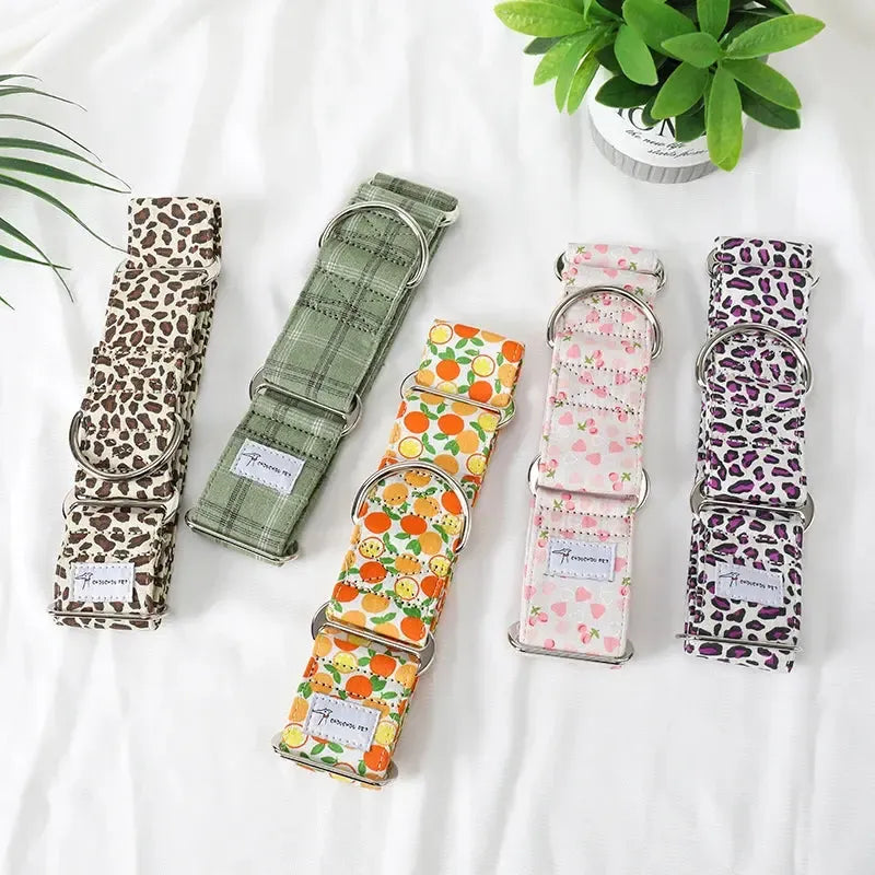 Martingale Dog Collar Cotton | Whippet & Iggy Wide Fit