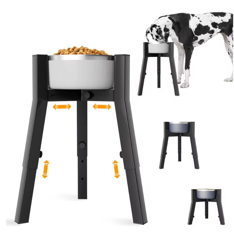 Metal Elevated Dog Bowl Stand for Large Dogs