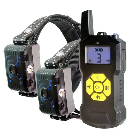 No Shock Spray Dog Bark Collar with Remote Trainer - For 2 dogs