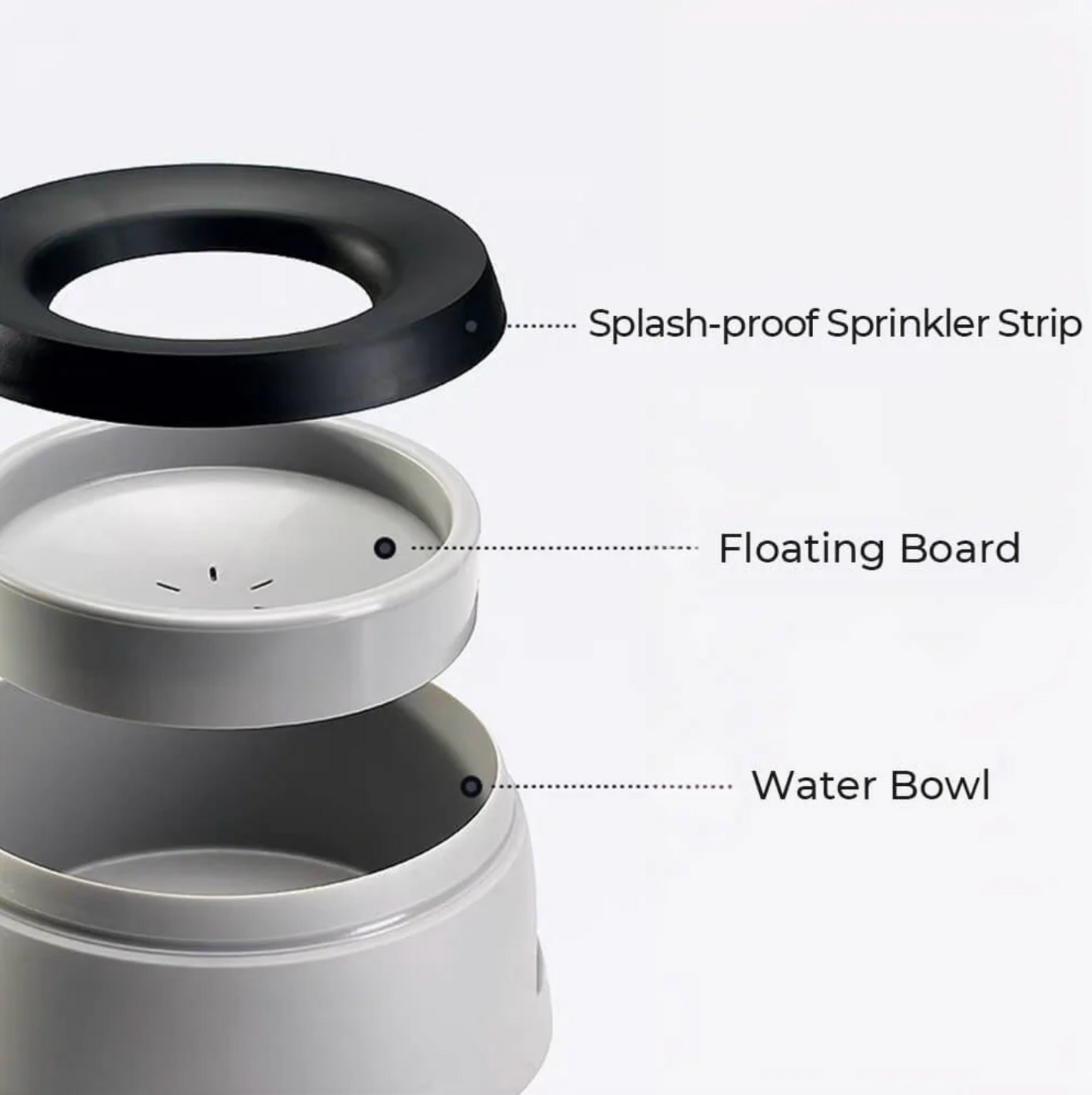 No-Spill Floating Dog Water Bowl