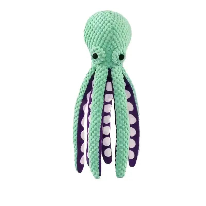 Octopus Bite Resistant Chew Toy for Dogs with Squeaker