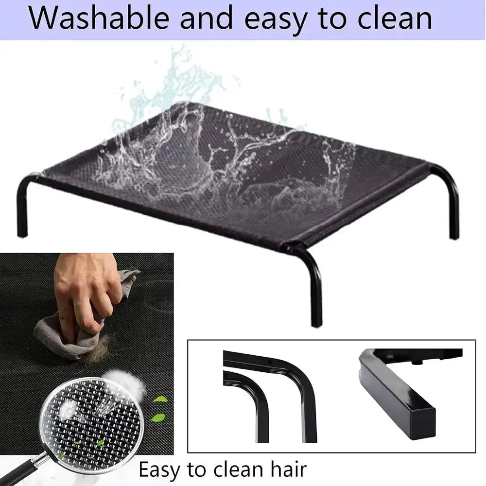 Orthopedic Washable Elevated Waterproof Dog Bed With Mesh Support