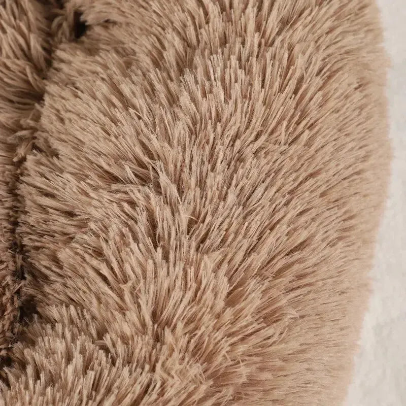 Plush Calming Paw Dog Bed