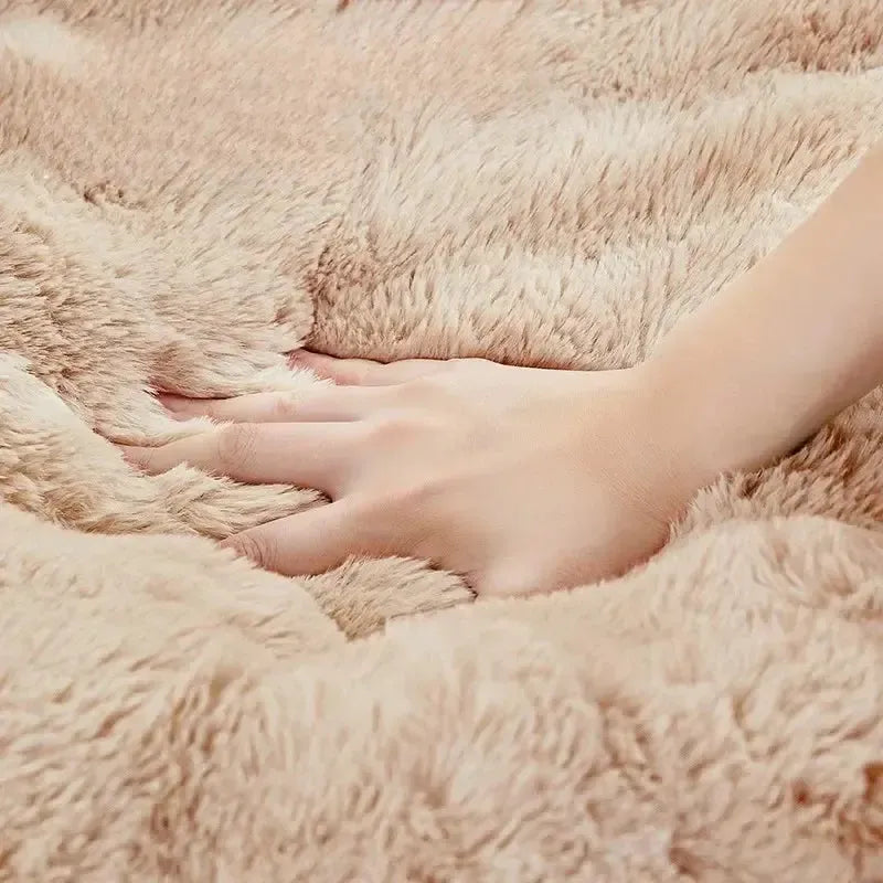 Plush Fleece Washable Dog Bed