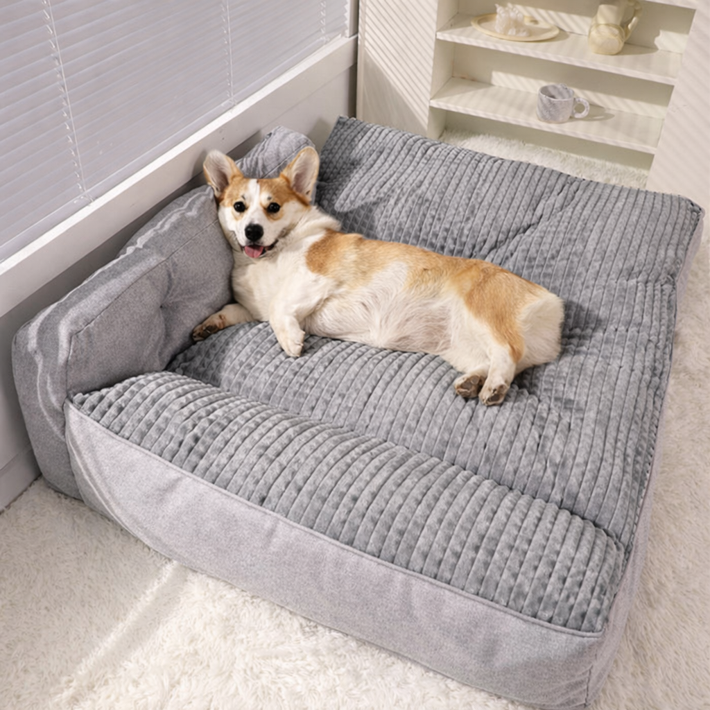 Plush Sofa Dog Bed