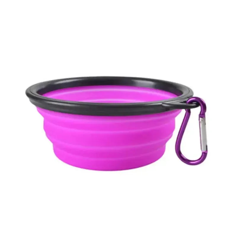 Portable Collapsible Travel Silicone Dog Water & Food Bowl