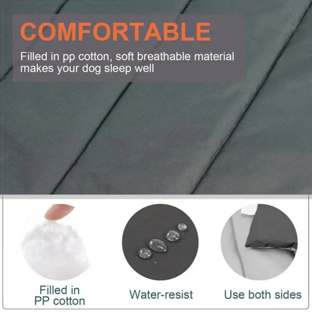 Portable waterproof dog bed for outdoor adventures