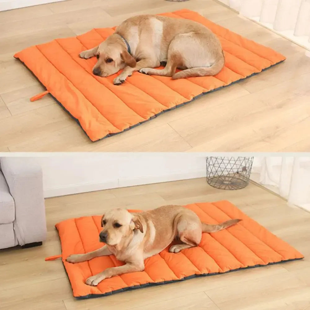 Portable waterproof dog bed for outdoor adventures