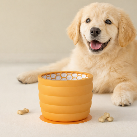 Puppy Slow Feeder & Lick Bowl with Suction