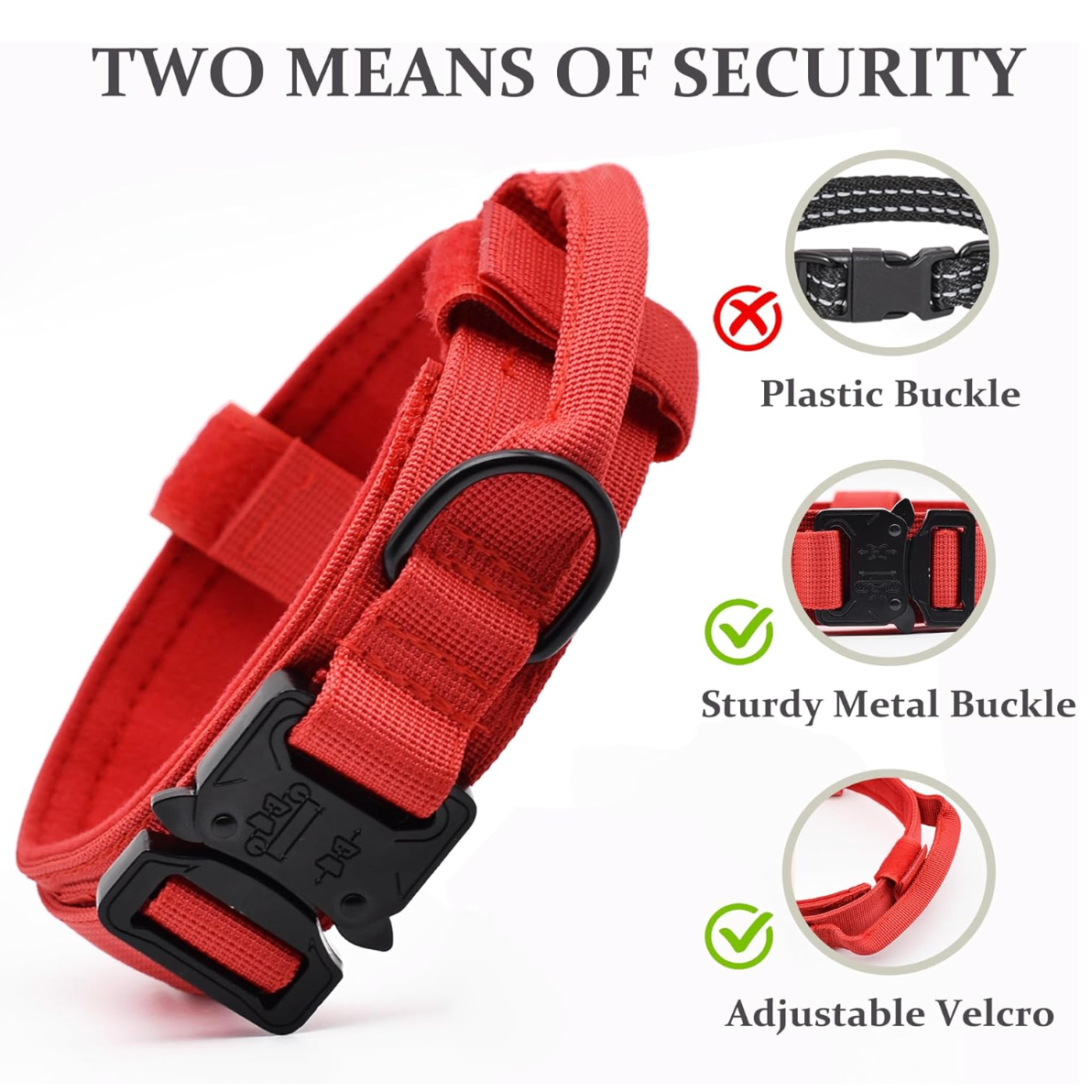 Reflective Tactical Dog Collar