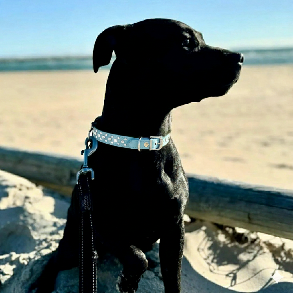Rhinestone Studded Dog Collar
