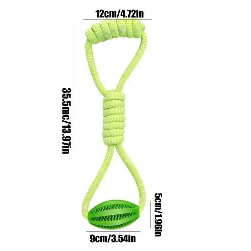 Rope Ball Chew Toy with Treat Dispenser for Medium & Large Dogs