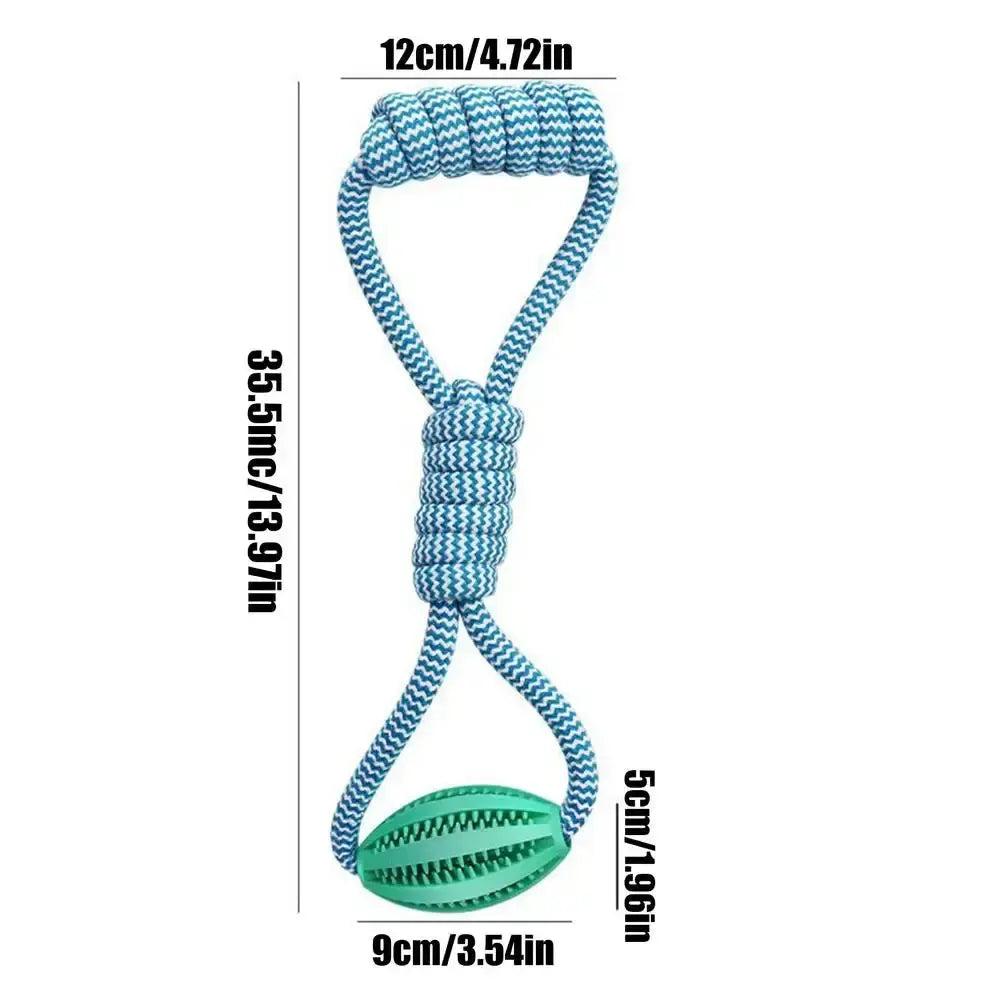 Rope Ball Chew Toy with Treat Dispenser for Medium & Large Dogs