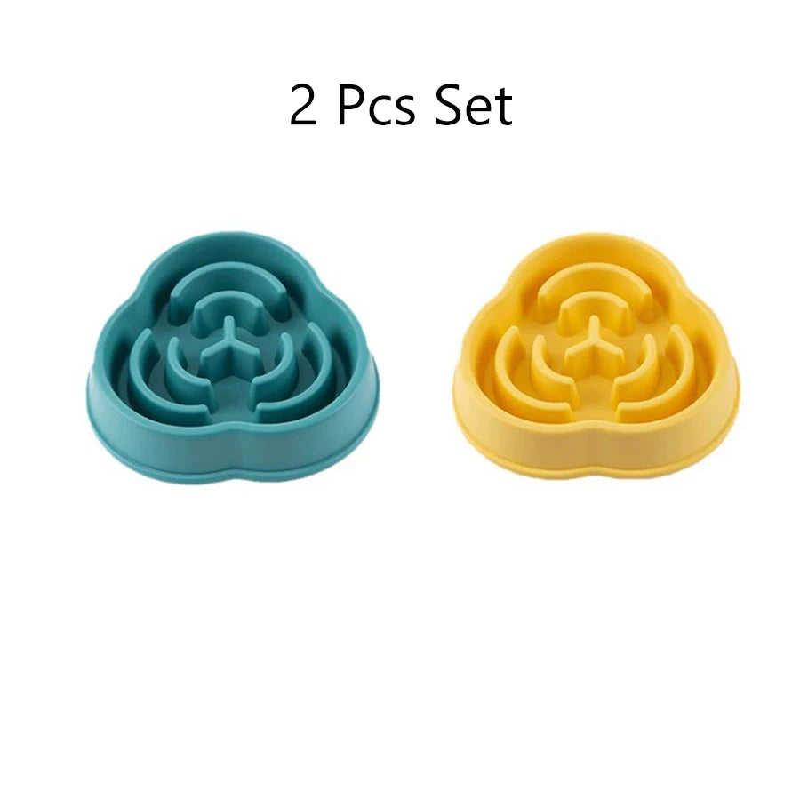 Cloud or Star Shape Slow Feeder Dog Bowl