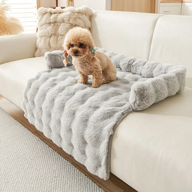 Washable Dog Couch Bed With Waterproof Cover And Anti-Slip Base