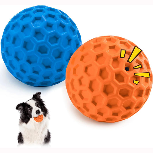 Squeaky Dog Chew Balls For Fetch And Teething