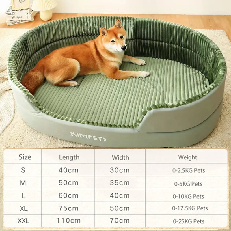 Orthopedic Washable Sherpa Fleece Dog Sofa Bed