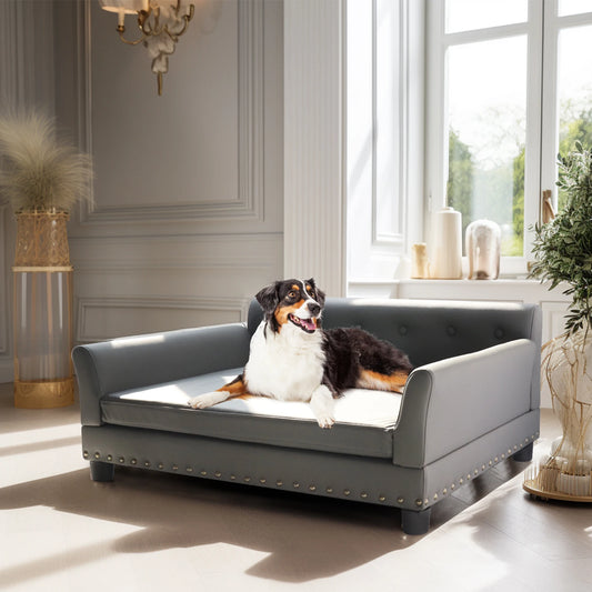 Orthopedic Waterproof XL Dog Sofa Bed with Raised Wood Frame