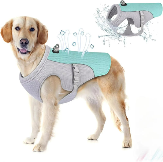 Dog Cooling Vest Harness | Breathable Ice Cooling Jacket