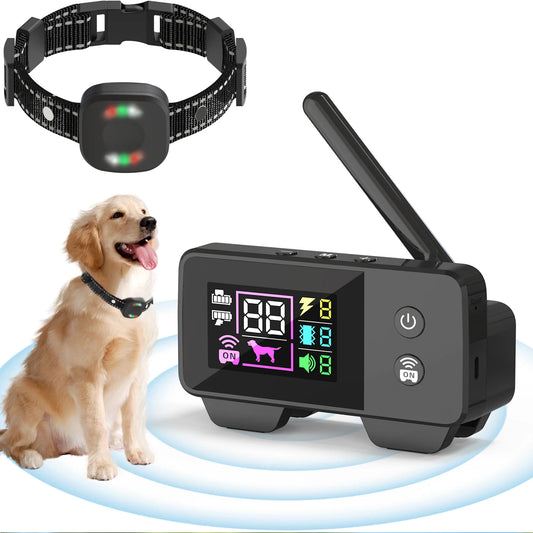 Wireless Dog Fence System with 480m Range & Training Collar