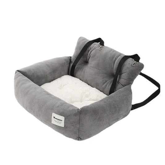 Travel Dog Car Seat Bed Washable with Safety Strap