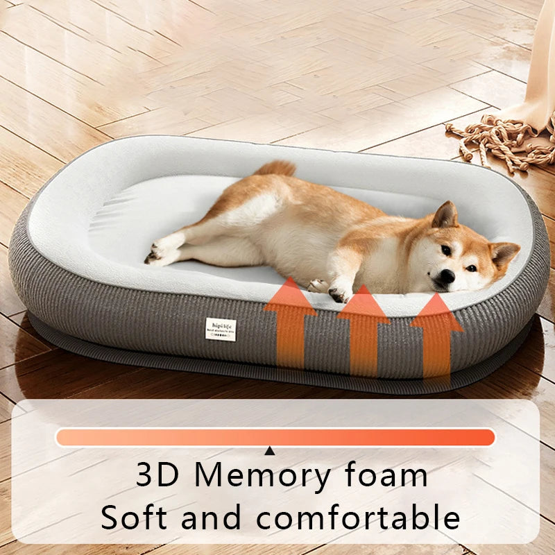 Washable Orthopedic Memory Foam Velvet Dog Bed Small Medium