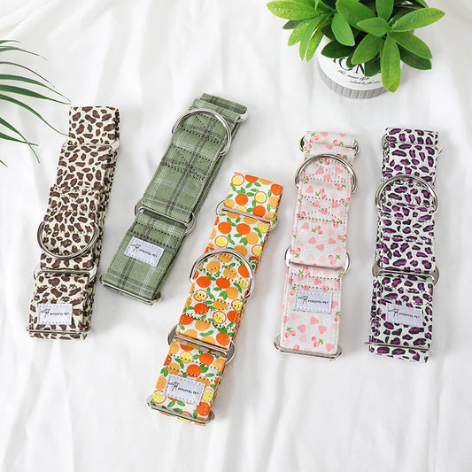 Martingale Dog Collar Cotton | Whippet & Iggy Wide Fit