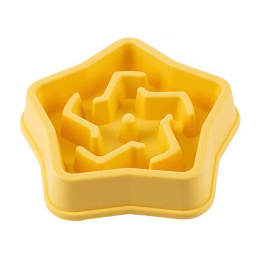 Cloud or Star Shape Slow Feeder Dog Bowl