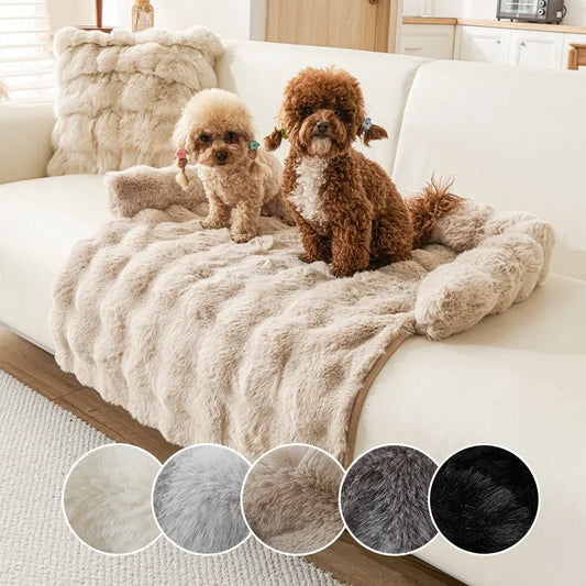 Washable Dog Couch Bed With Waterproof Cover And Anti-Slip Base