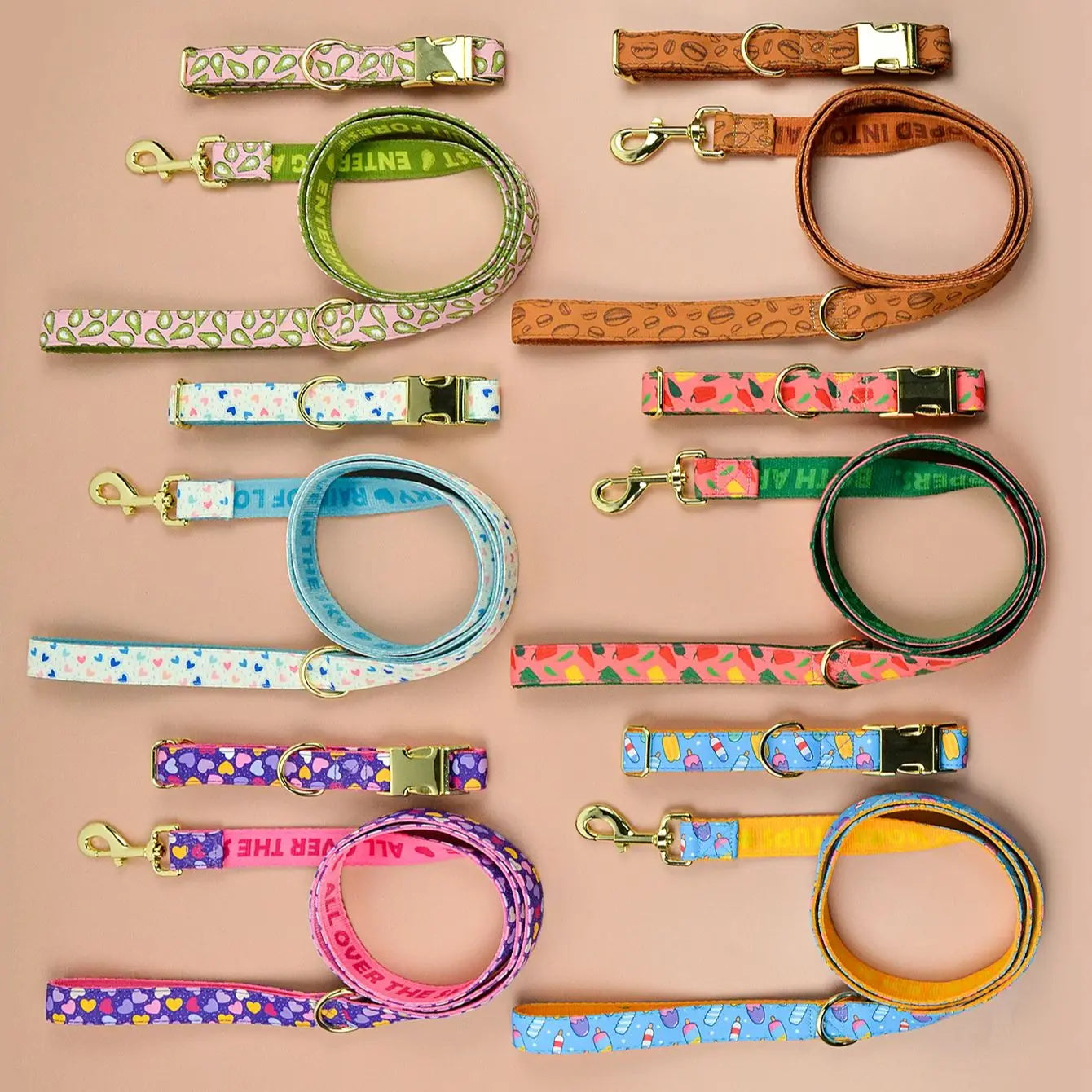 Luxury Adjustable Dog Collar & Leash Set