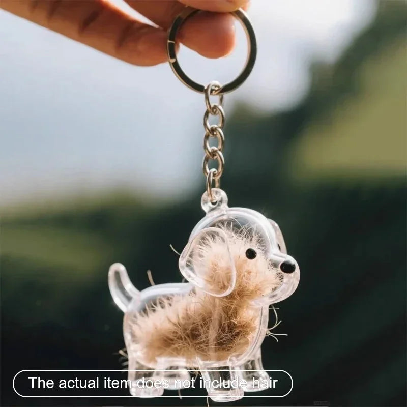 Dog Hair Memory Keychain