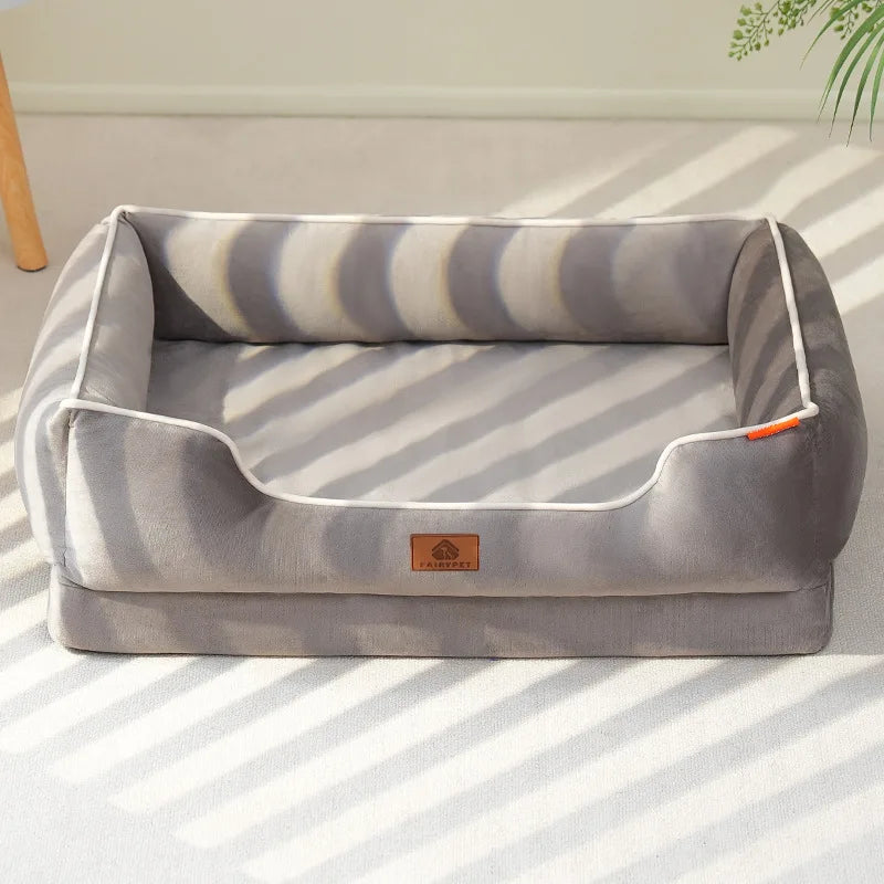 Orthopedic Dog Sofa Bed With Removable Cushion