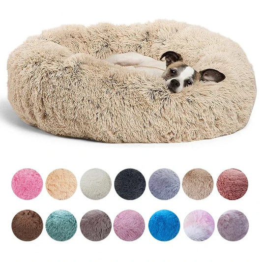 Soft Donut Dog Bed With Waterproof Non-Slip Base