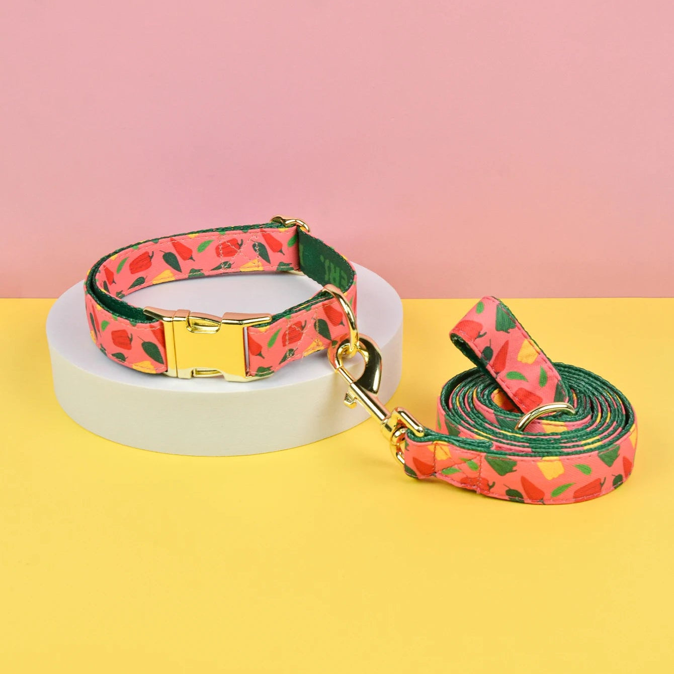 Luxury Adjustable Dog Collar & Leash Set