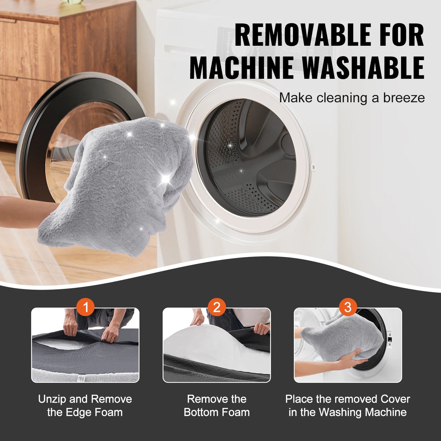 Orthopedic Washable Human Dog Bed For Adults And Large Dogs