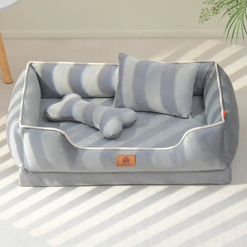 Orthopedic Dog Sofa Bed With Removable Cushion