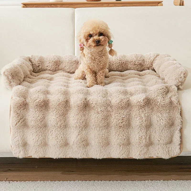 Washable Dog Couch Bed With Waterproof Cover And Anti-Slip Base