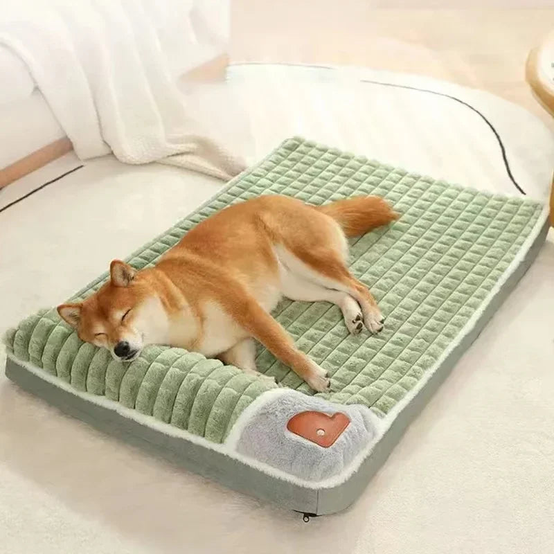 Orthopedic Winter Dog Bed With Memory Foam And Washable Cover