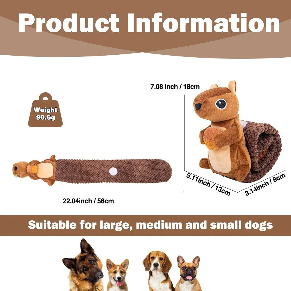 Squirrel Snuffle Dog Toy