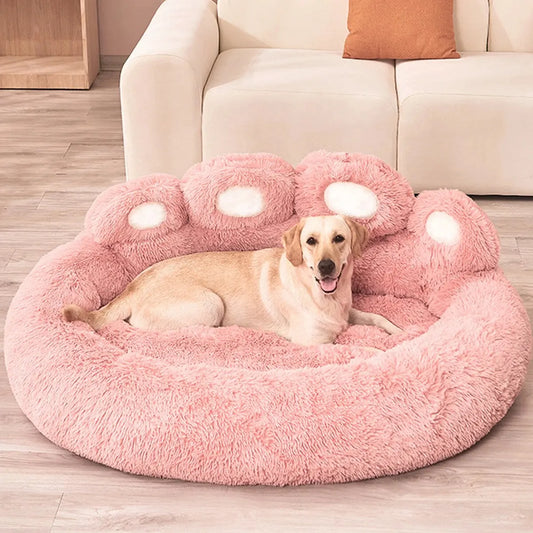 Raised Edge Dog Bed With Neck Support