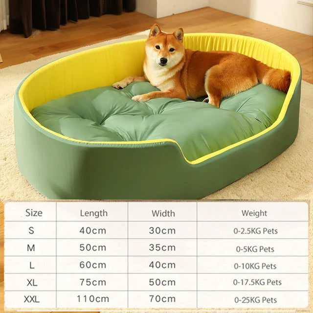 Orthopedic Washable Sherpa Fleece Dog Sofa Bed