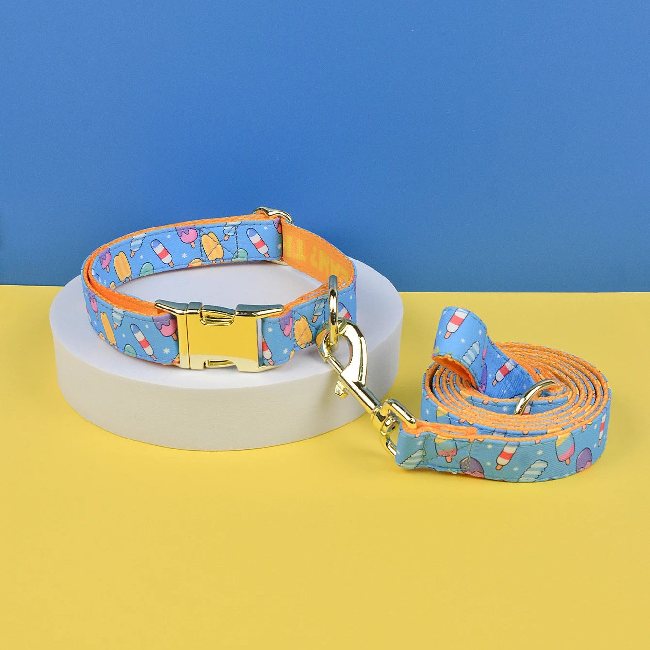 Luxury Adjustable Dog Collar & Leash Set