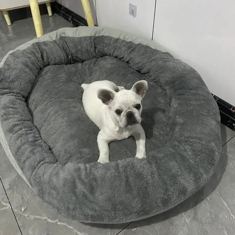 Washable Cotton Dog Donut Bed