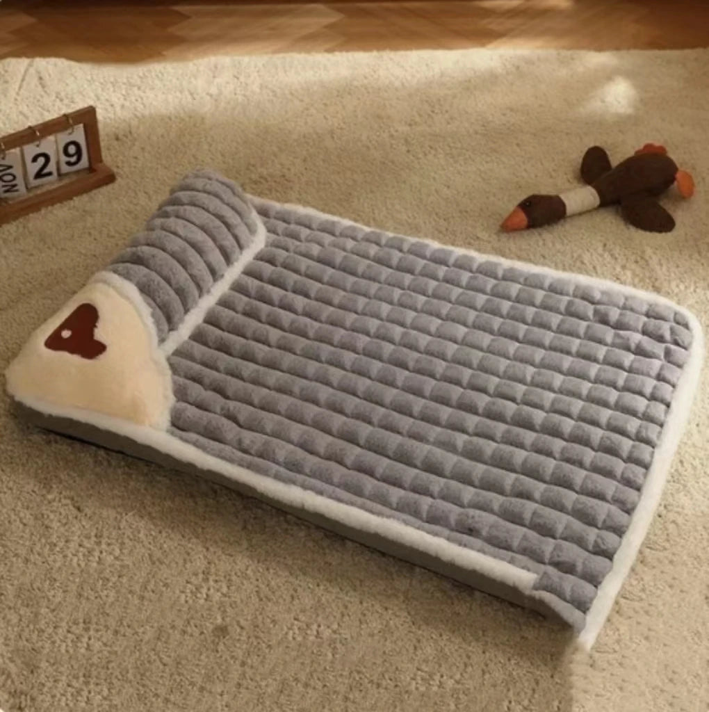 Orthopedic Winter Dog Bed With Memory Foam And Washable Cover