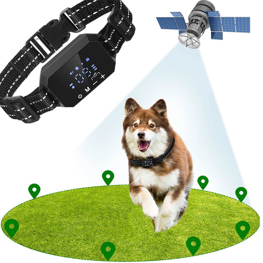 Wireless GPS Dog Fence Collar Rechargeable