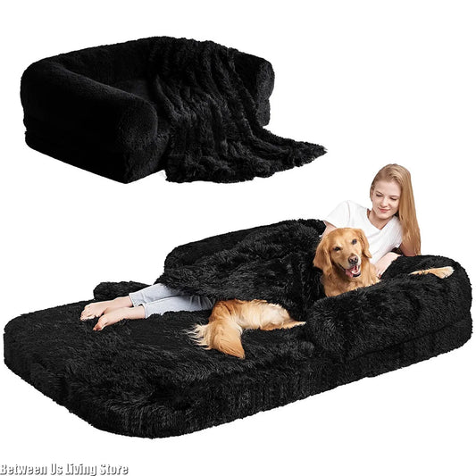 Washable Orthopedic Human Dog Bed For Adults And Big Dogs