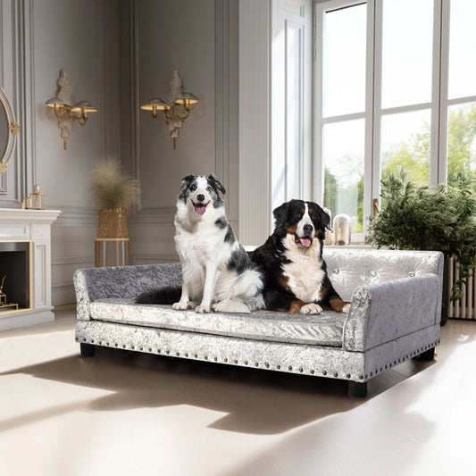 Extra Large Luxury Orthopedic Dog Sofa Bed With Washable Cushion
