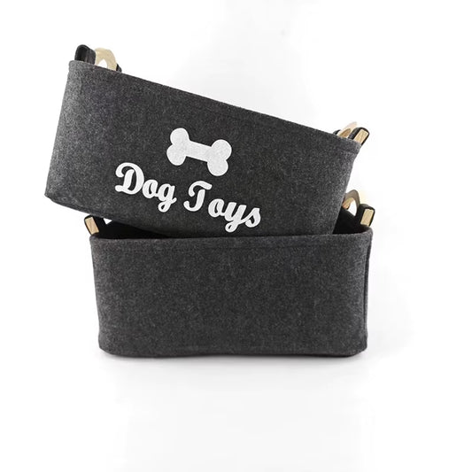 Dog Toy Box Felt Storage – Strong & Stylish Design