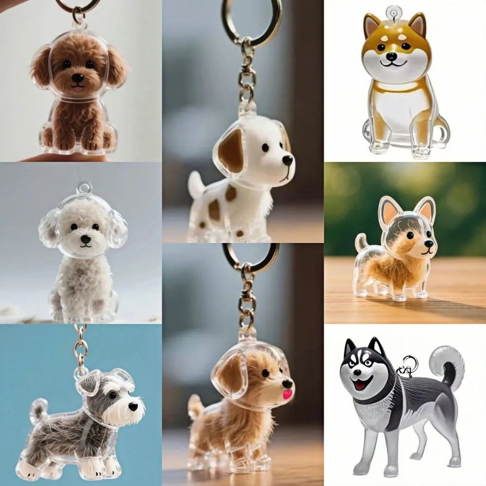 Dog Hair Memory Keychain