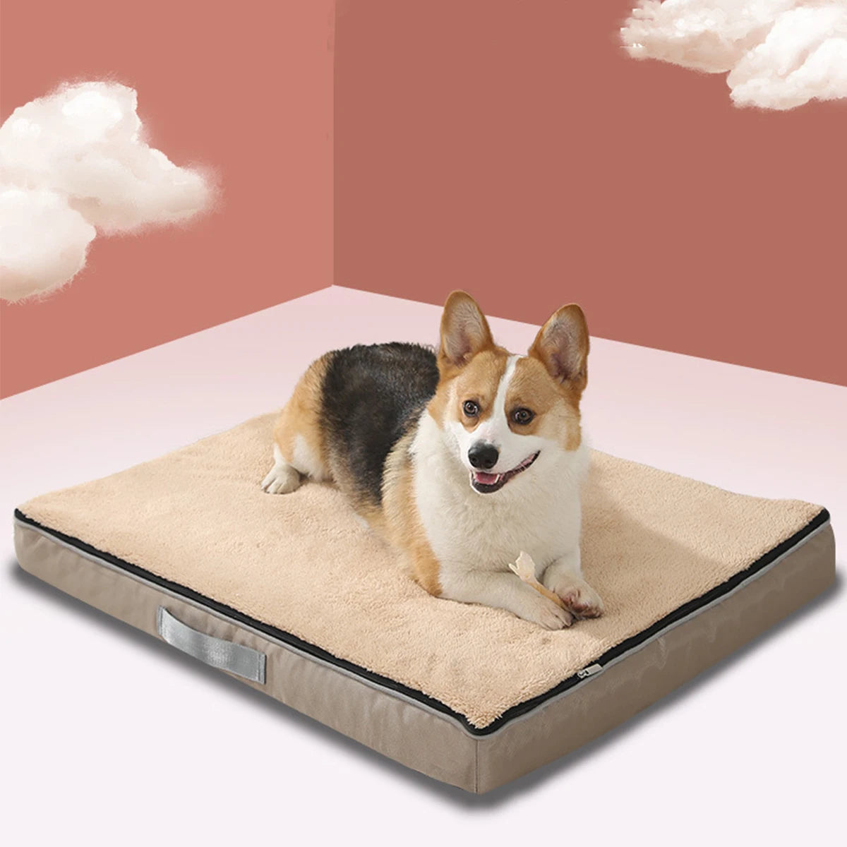 Waterproof Orthopedic Dog Bed Washable Fleece Portable